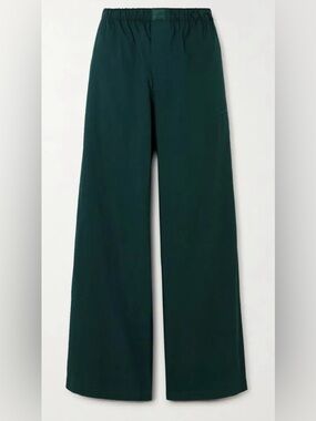 SKIMS Cotton Poplin Sleep Pants Cypress Green Size M NWOT